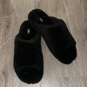 New!!! UGG Women's Cozetta Curly Slipper Ugg black slides